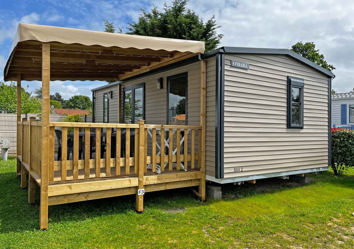 Mobil-home Premium 2 chambres  4 personnes | Camping*** La Chênaie location de mobil homes La Palmyre